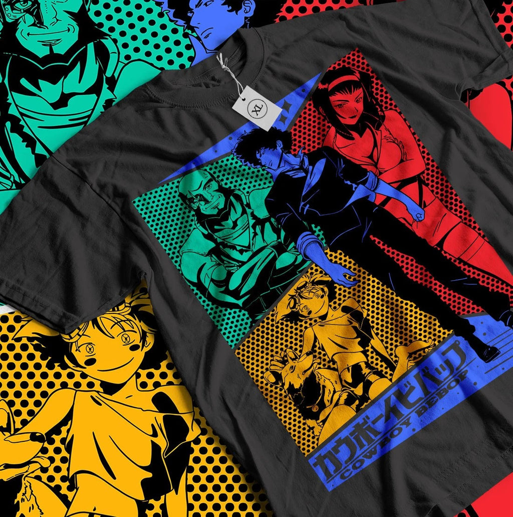 Cowboy Bebop Spike T-Shirt Spiegel Anime Manga mom gift Funny shirt All Size