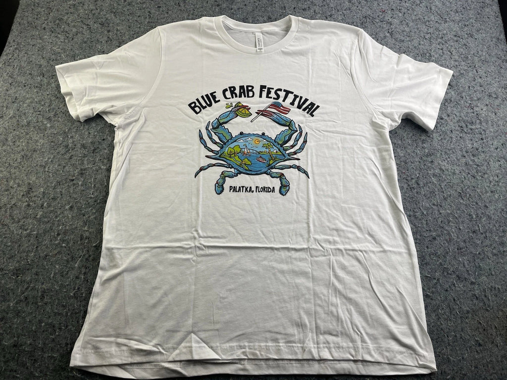 Blue Crab Festival Palatka FL Graphic T Shirt 2XL Far Out Funny Peace Crab