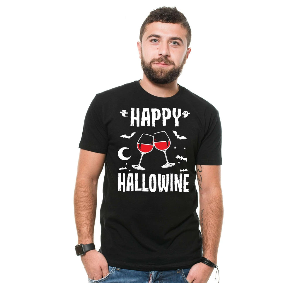 Happy Hallowine Shirt Halloween Wine Shirt Halloween Party Shirt Wine Lover Gift