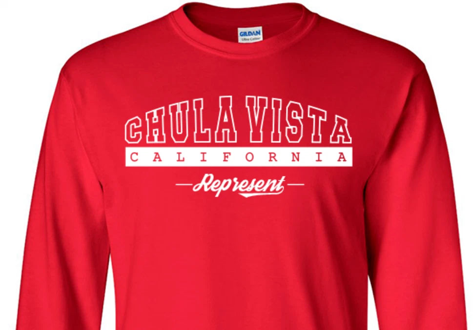 Chula Vista California State T-Shirt  Long Sleeve Graphic Tees Unisex Apparel