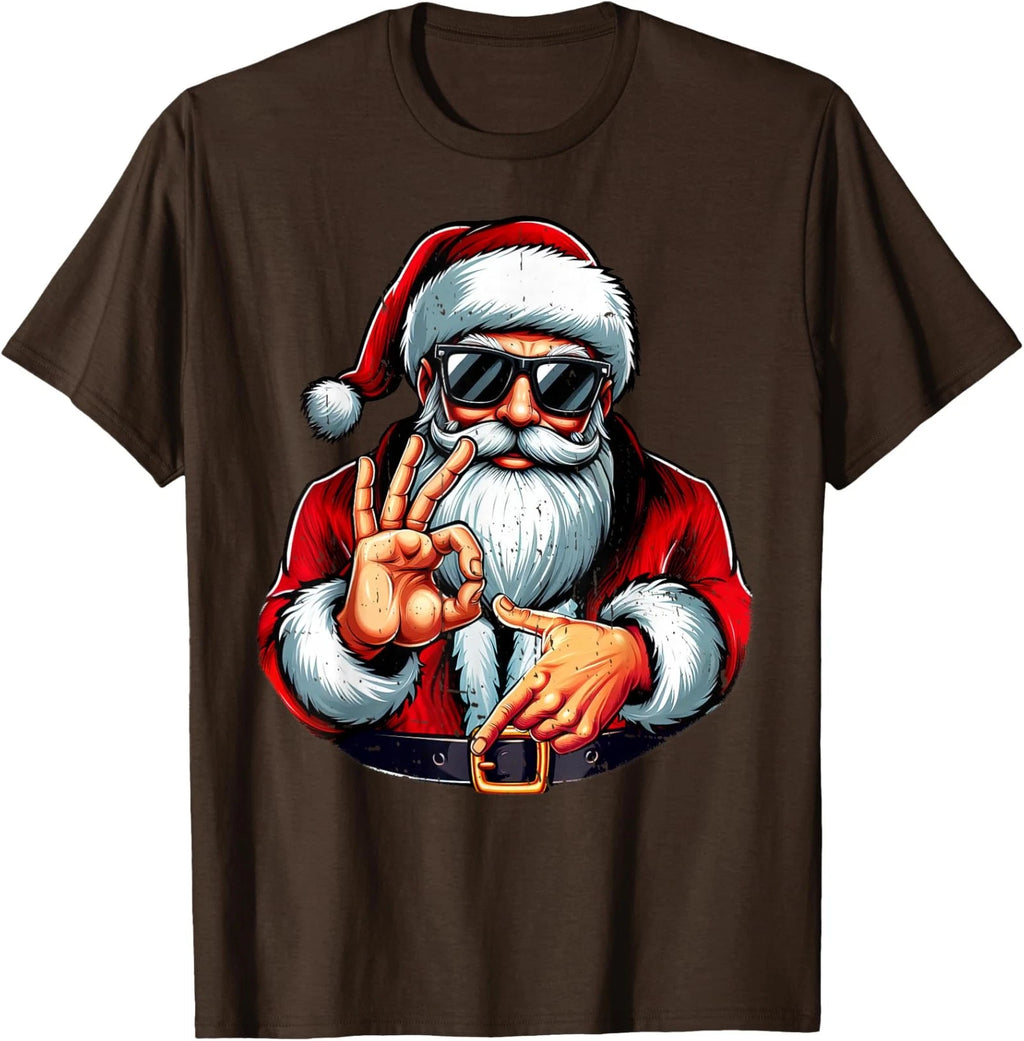 Funny Six Seven 6 7 Meme Santa Christmas Funny Unisex T-Shirt