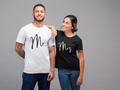 Mr and Mrs Couples TShirt Husband Wife Married Newlywed Wedding His Hers Hubby