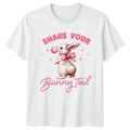 Shake Your Bunny Tail Womens T-Shirt Cute Bunny Animal Humor Easter Gift For Her
