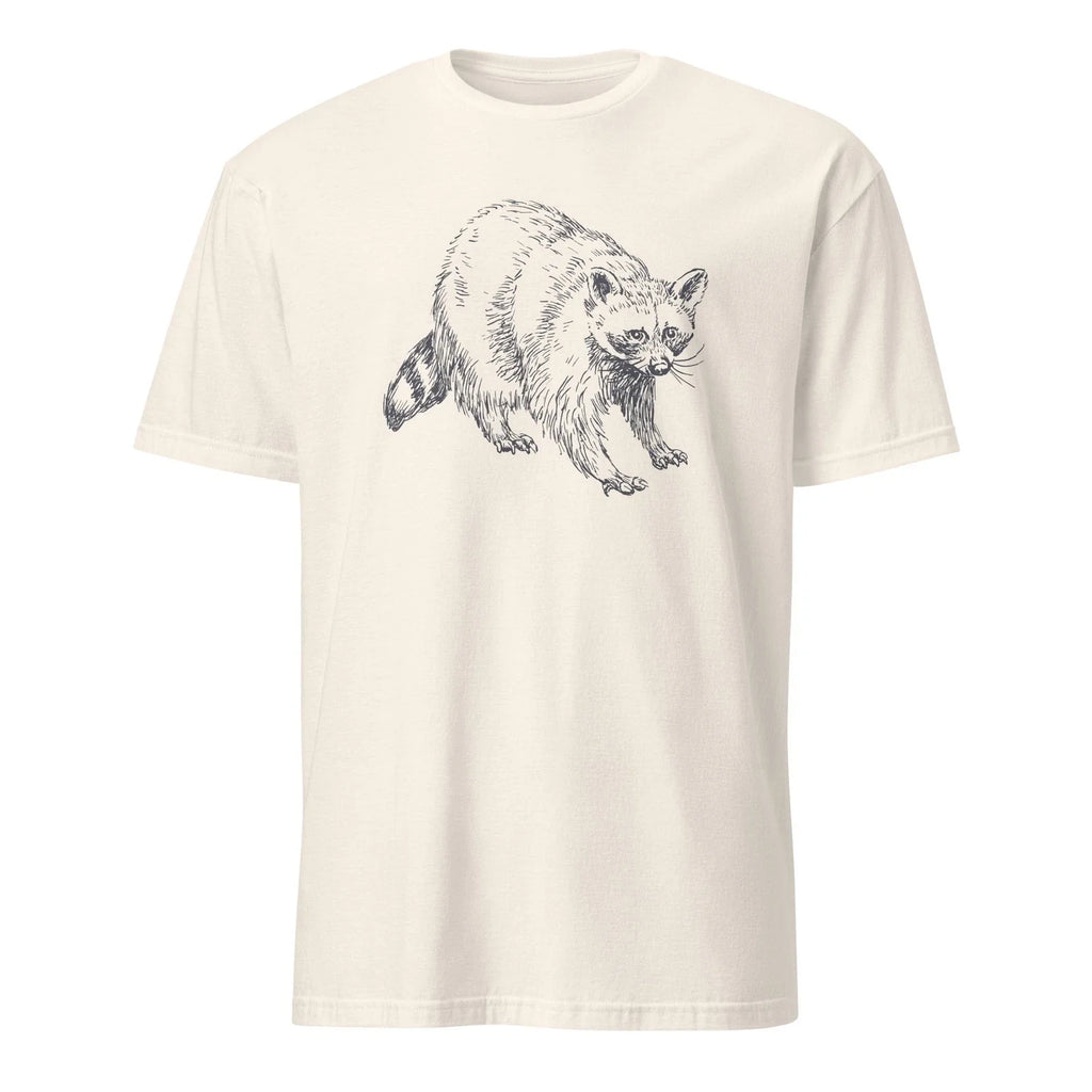 Vintage Raccoon Shirt Dark Blue Nature Graphic Tee Aesthetic Wildlife
