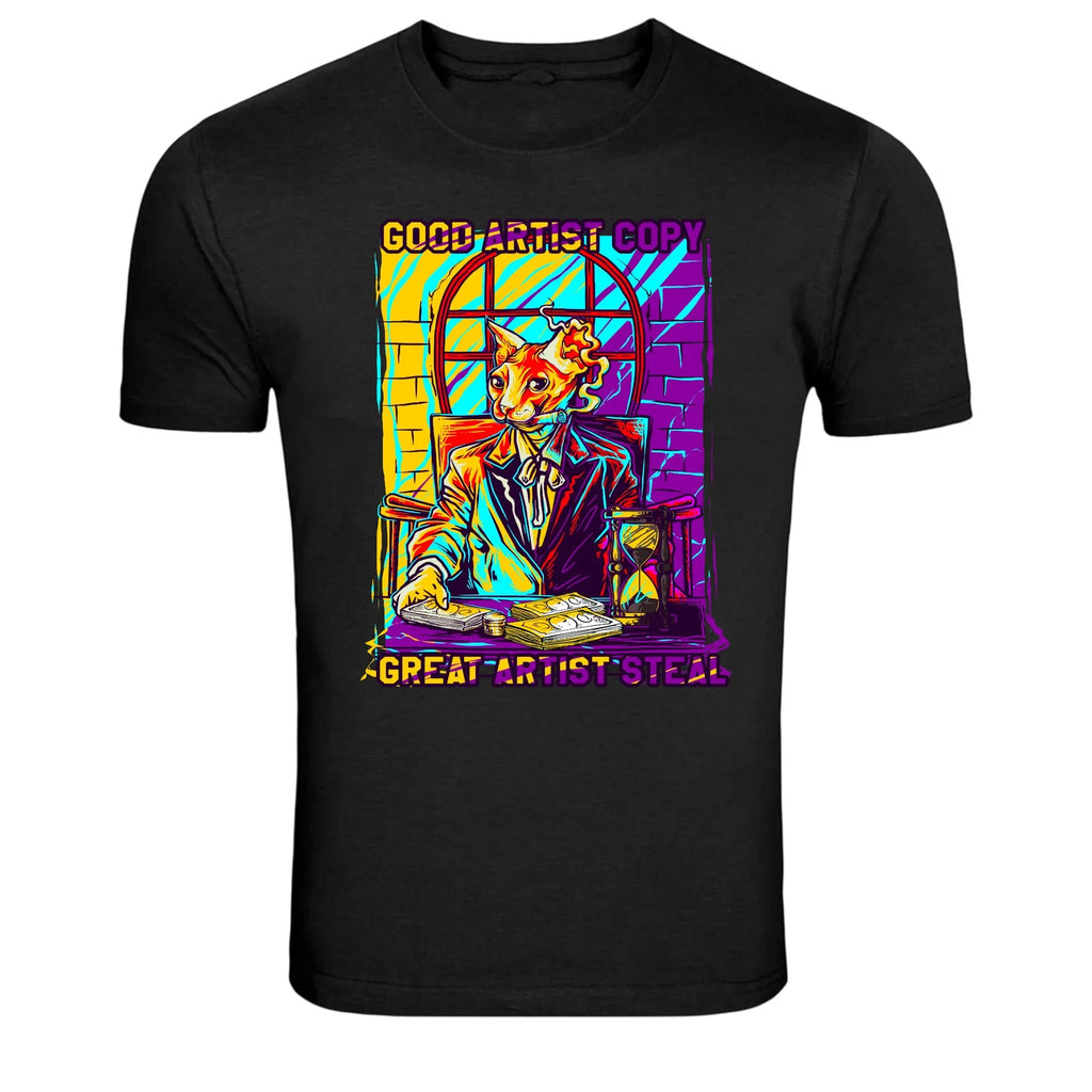 Good Artist Copy Great Artist Steal Creative Quote Graphic T-Shirt