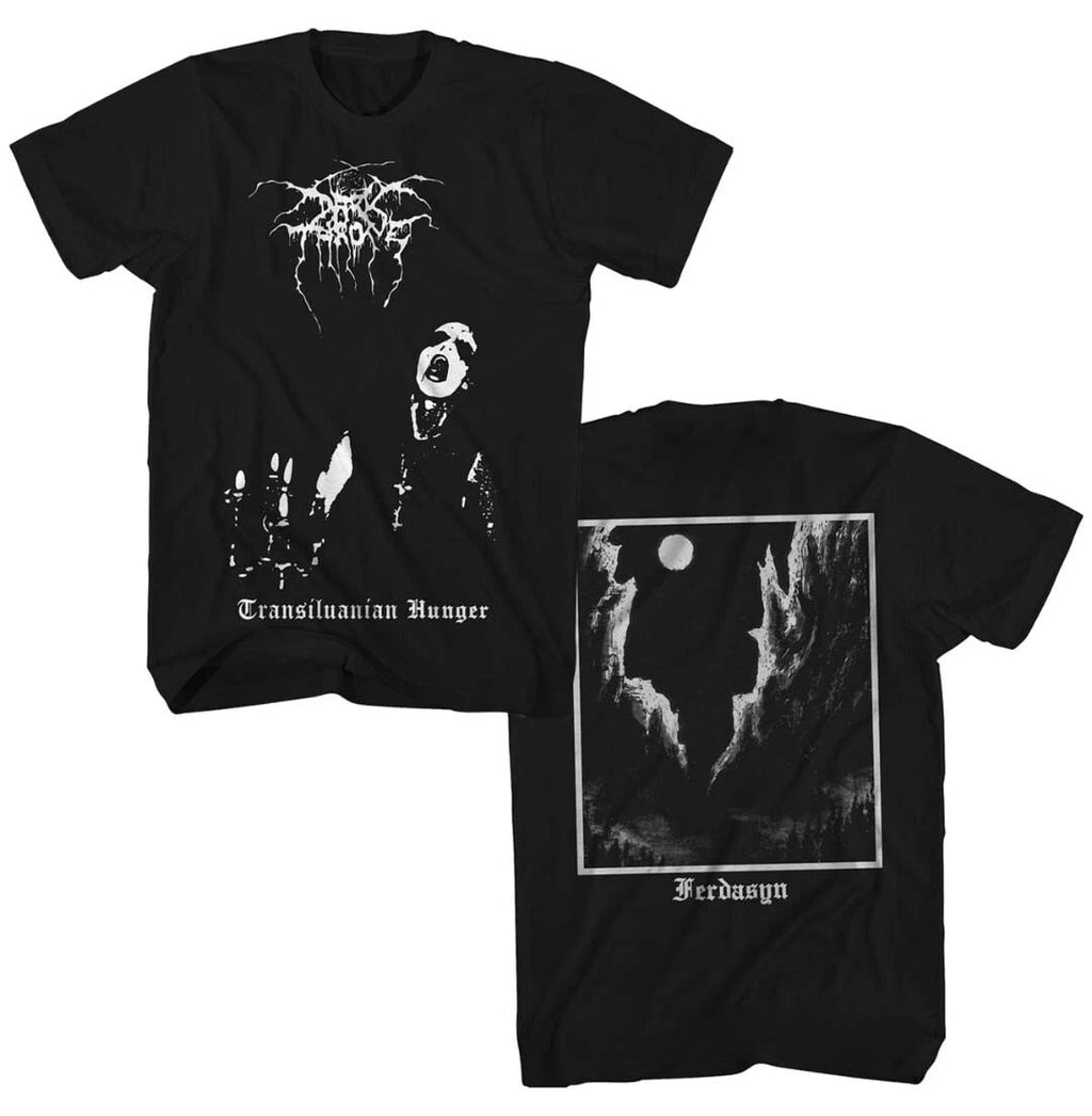 New Authentic Darkthrone Transilvanian Hunger Heavy Metal Band Black T-Shirt