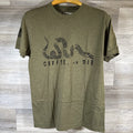 Black Rifle Coffee Company Coffee or Die T-Shirt Snake Military Green Men’s M