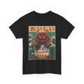 Cat Eating Ramen for Men Women Teens Girls Kawaii Anime Shirt