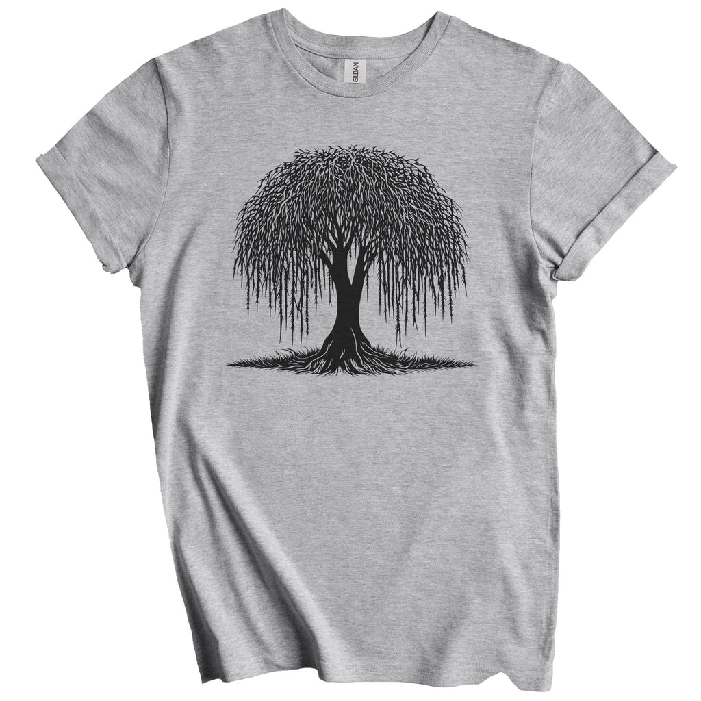Big Willow Tree Minimalist Nature T-Shirt