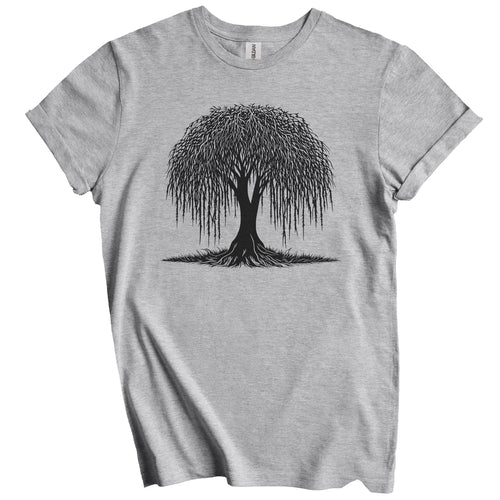 Big Willow Tree Minimalist Nature T-Shirt