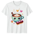 Sweet Kawaii Hot Chocolate Treats T-Shirt Cute Dessert Food Gift For Him And Her