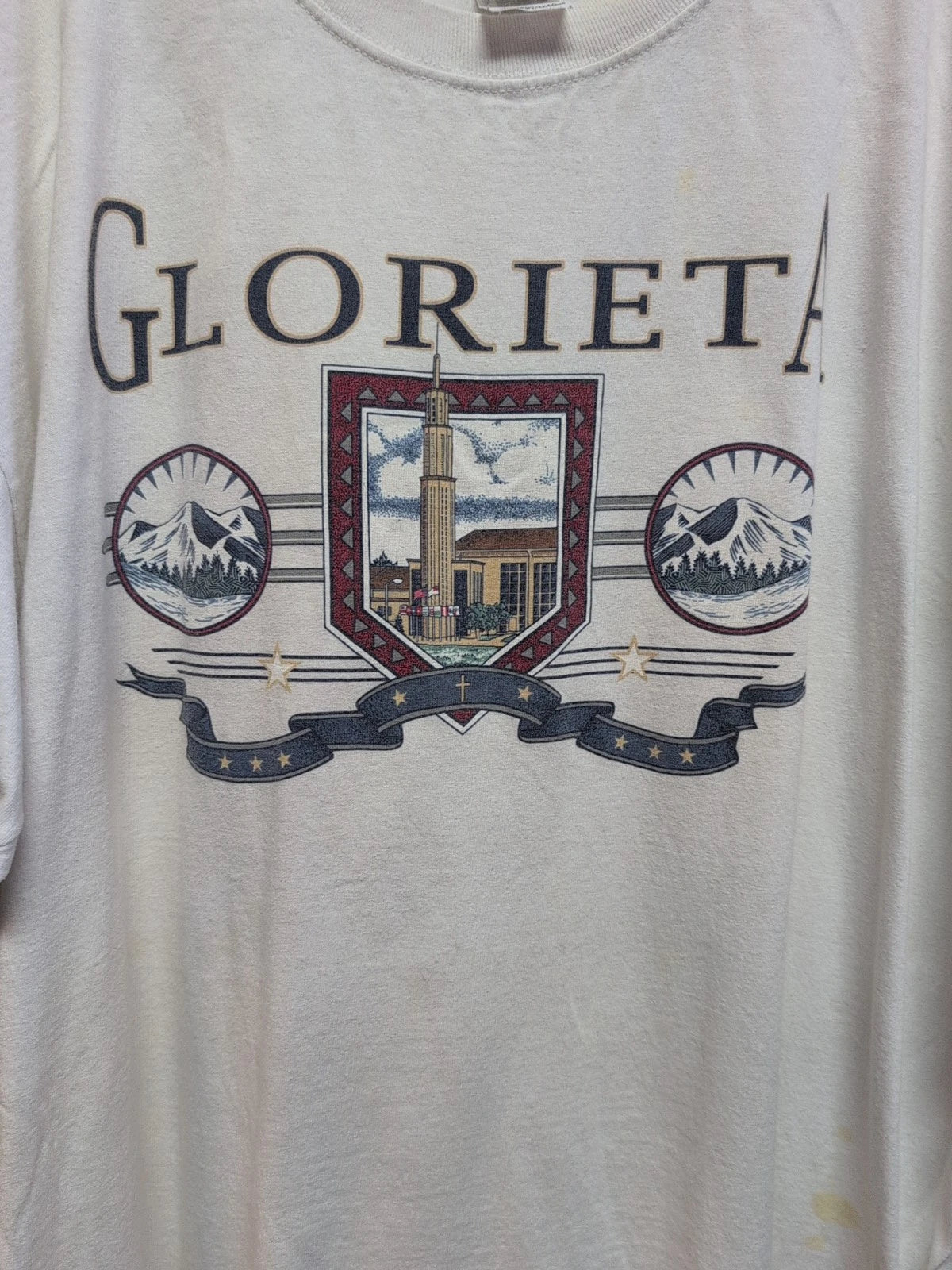 Gloeieta Grunge  T Shirt   Size   2XL  White Short  Sleeve  Stretchy Anvil