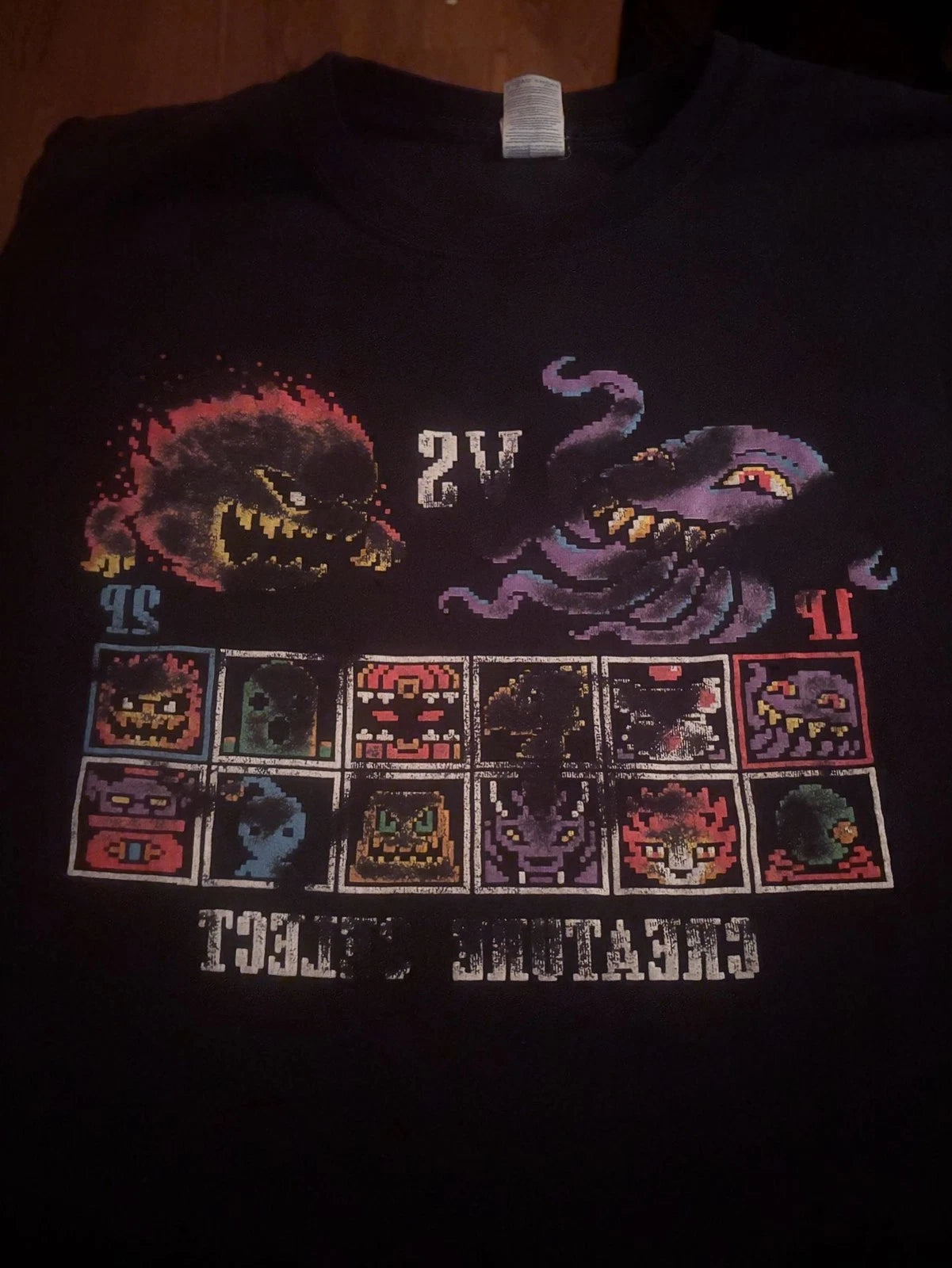 Gildan Creature Feature Pixel Art Character Select Graphic T-Shirt