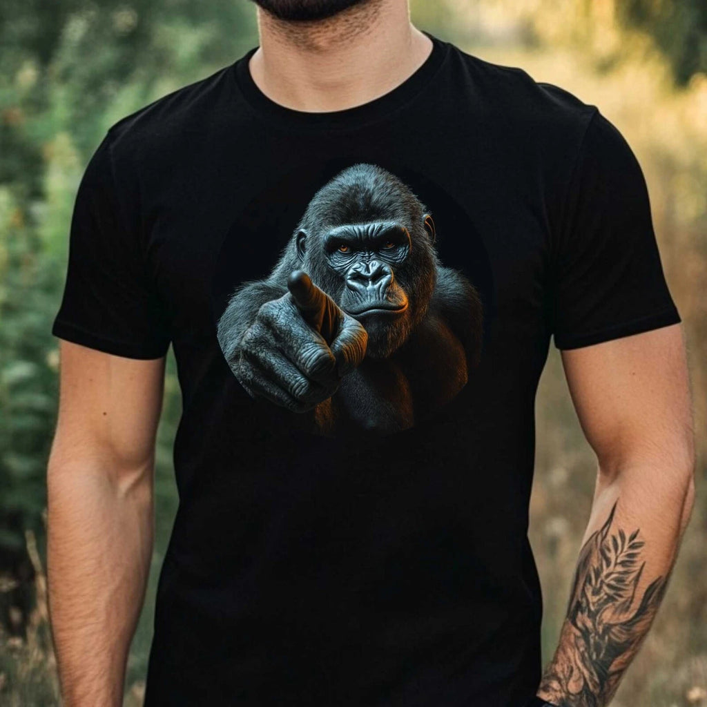 Mens Funny Gorilla Print Cotton T-Shirt Size XS to 5XL