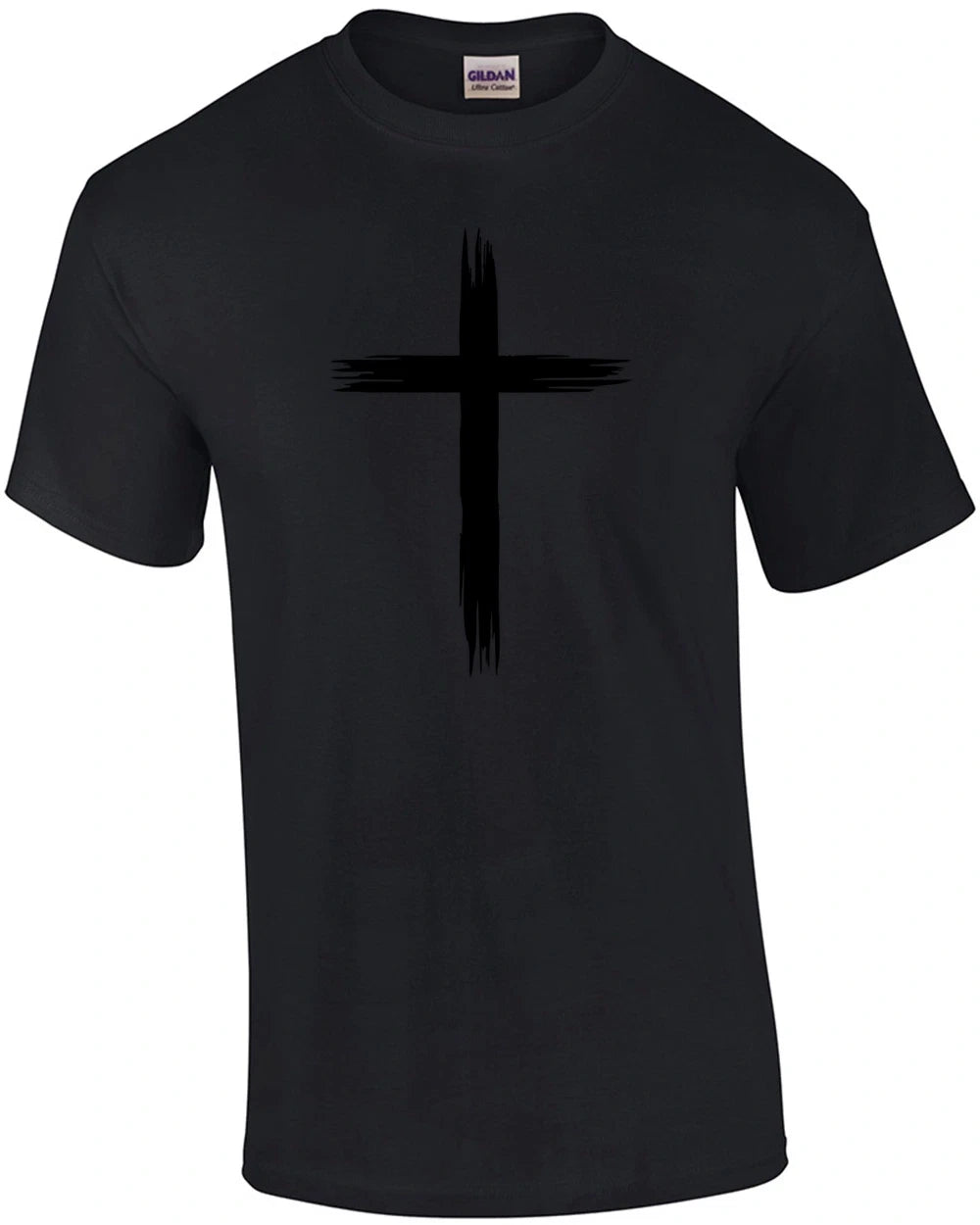 Distressed Christian Cross T-Shirt