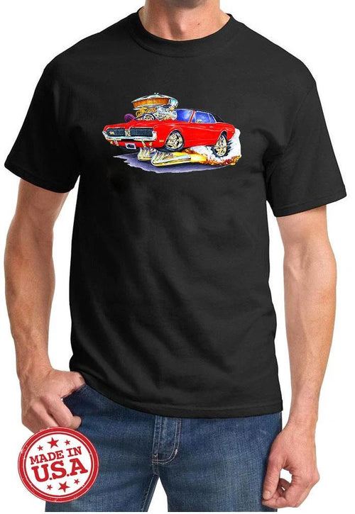 1967 1968 Mercury Cougar Hardtop Cartoon Color Tshirt NEW FREE SHIPPING