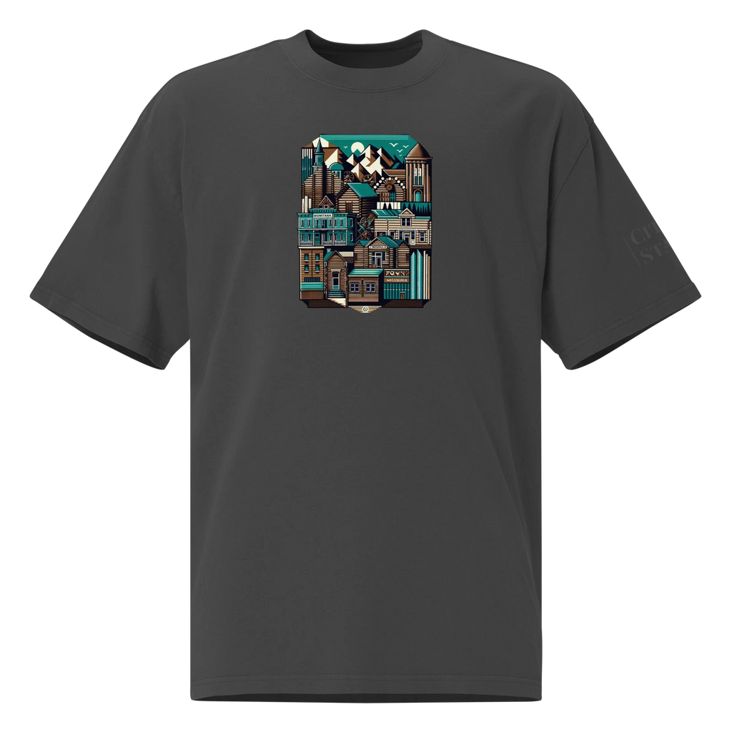 Oversized faded t-shirt (MONTANA)