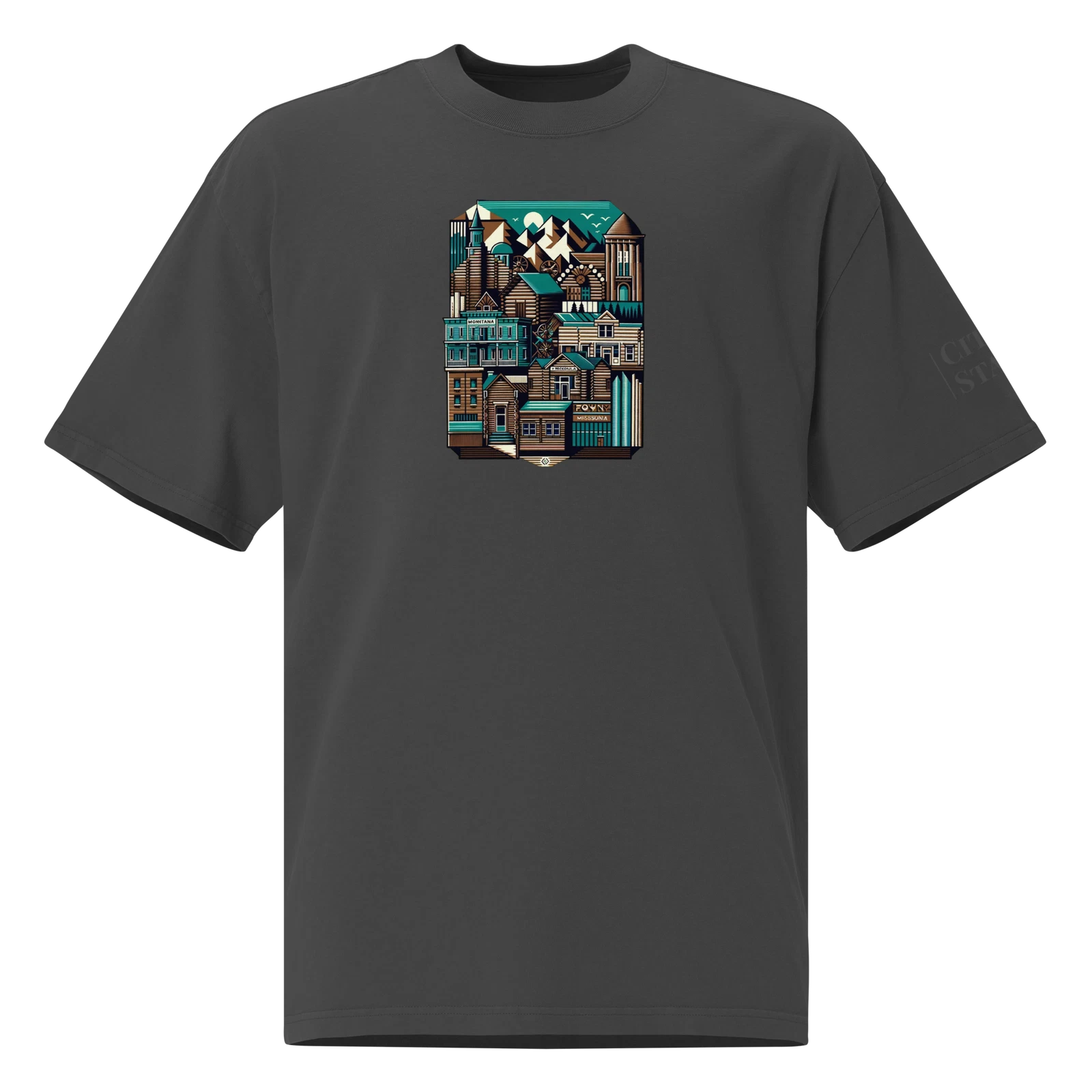 Oversized faded t-shirt (MONTANA)