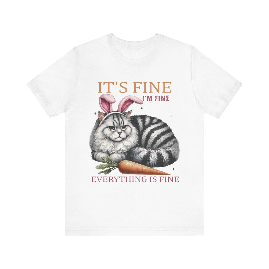Funny Easter Cat Shirt – Grumpy Bunny Ears & Sarcastic Quote T-Shirt