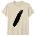 Black Grunge Brush Stroke Aesthetic T-Shirt Brushstroke Abstract Design