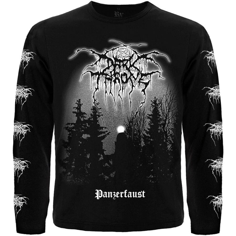 Darkthrone - Panzerfaust Long Sleeve Black T-Shirt bathory mayhem  Dark throne
