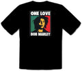 BOB MARLEY ONE LOVE Reggae Rock Rules BLACK FUN T-SHIRT -066