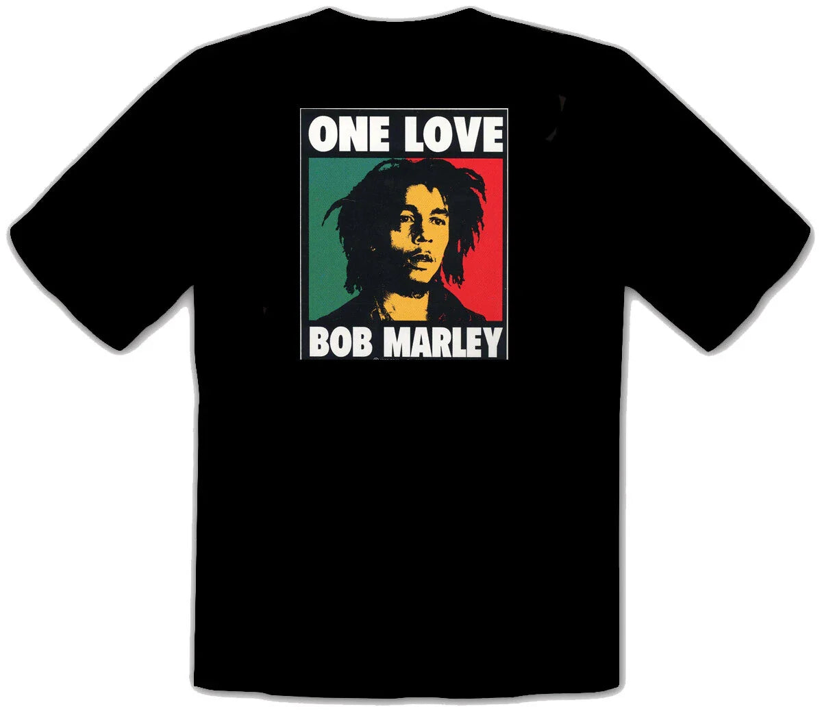 BOB MARLEY ONE LOVE Reggae Rock Rules BLACK FUN T-SHIRT -066
