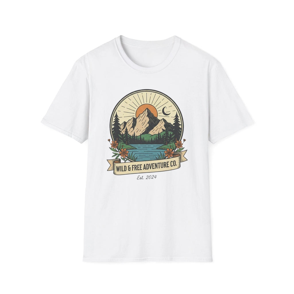 Mens Minimalist Mountain Shirt, Nature Gift for Mountaineer