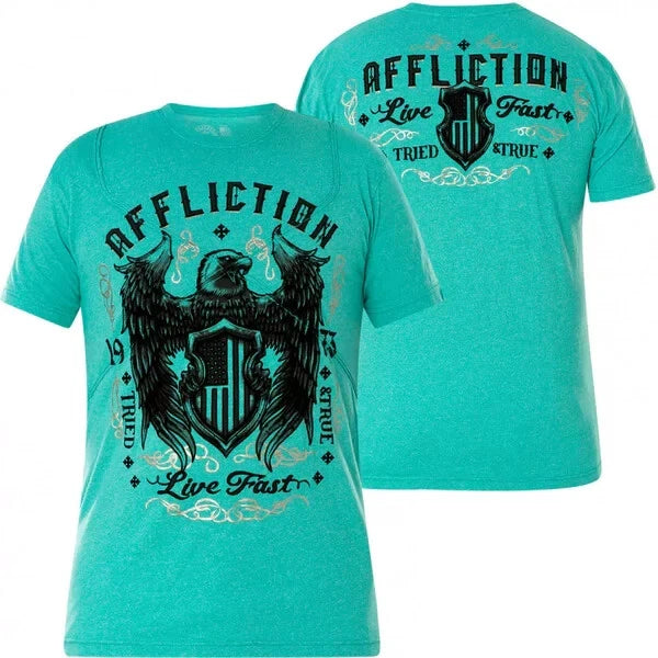 Affliction Men's Premium “CODE OF HONOR” Short Sleeve Shirt; NWT