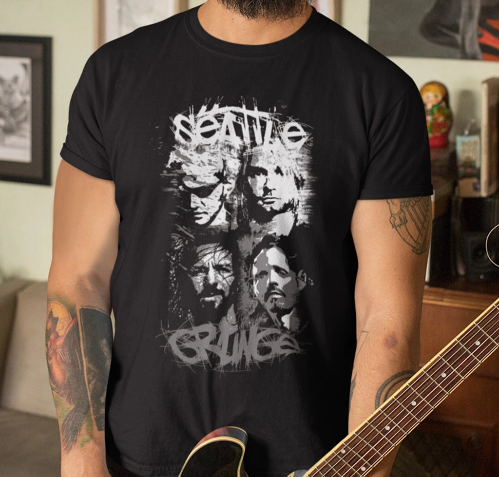 Seattle Is Grunge T-Shirt, Rock Band Shirt, 90's Rock Shirt, Rock Tour Shirt