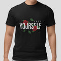 Love Yourself Rose Graphic Tee Vintage Floral Aesthetic Shirt Positive Quote Top