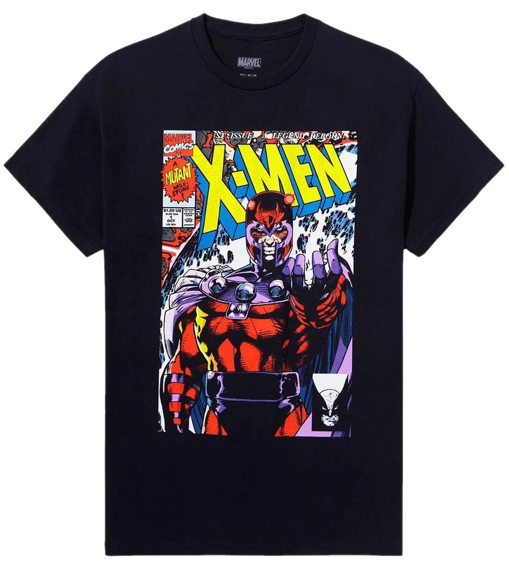 X-Men Mens T-Shirt - Magneto Jim Lee Issue I Crushing Force Image