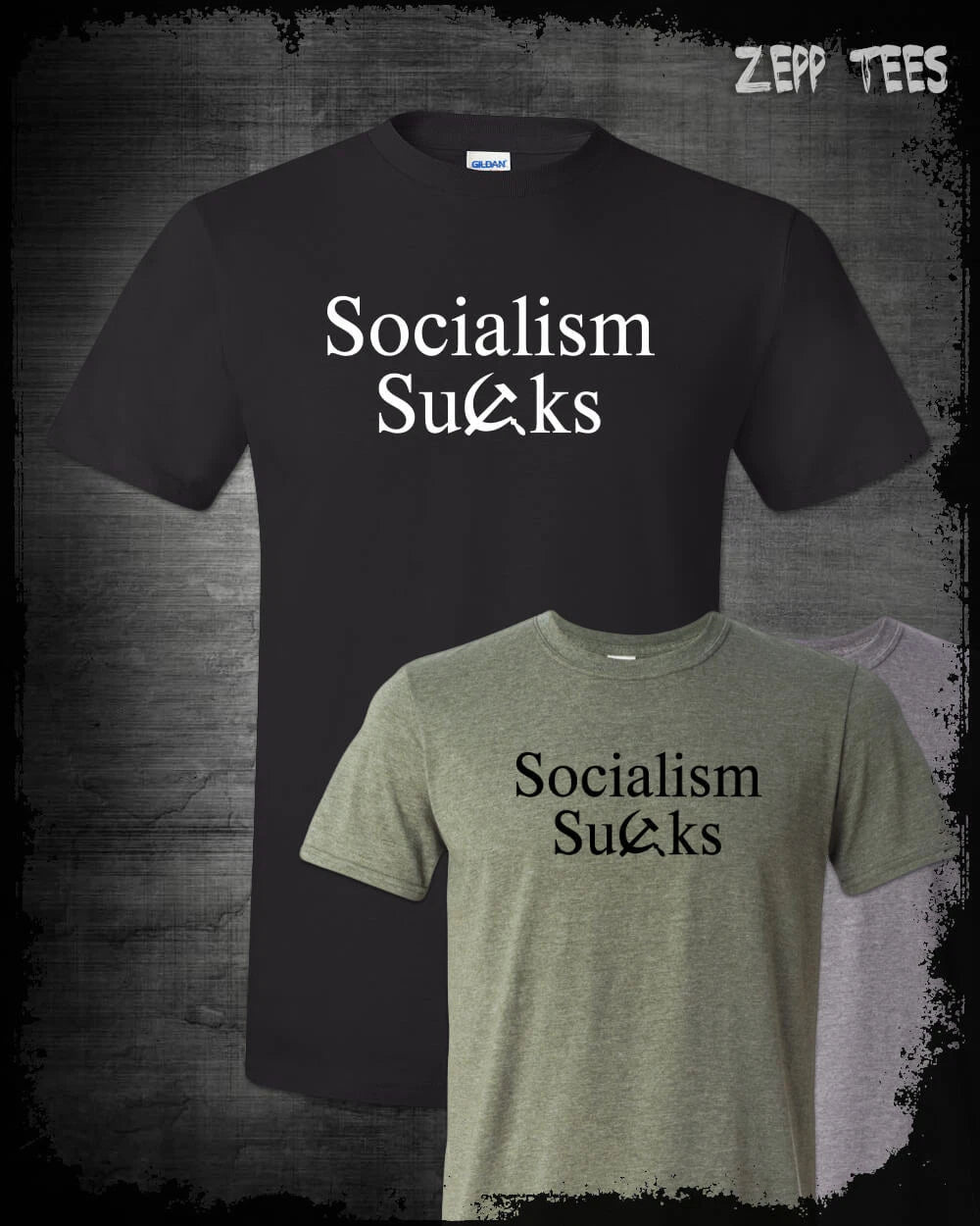 Socialism Sucks T-Shirt Commie Scum Socialist Bernie Funny Libertarian Patriot