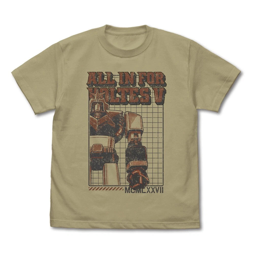Chodenji Machine Voltes V Voltes V T-shirt SAND KHAKI Japan New Pre
