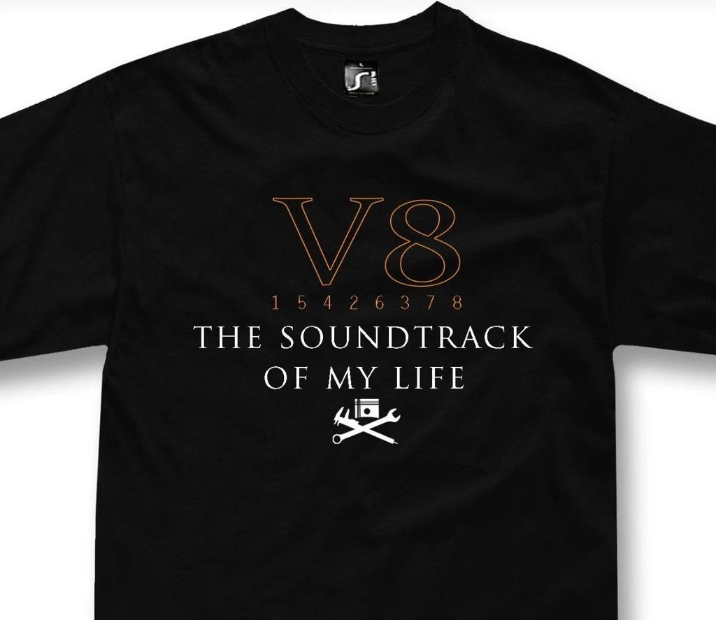 V8 t-shirt muscle car hemi big block 427 tshirt