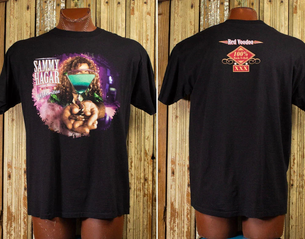 Vintage Sammy Hagar Red Voodoo Concert T Shirt 1999 Black