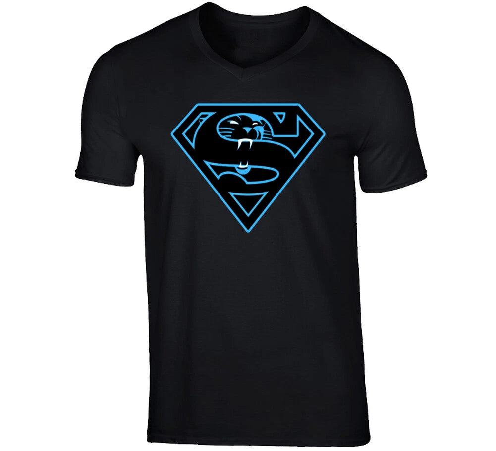 Carolina Panthers Superman Football Cam Newton Luke T Shirt