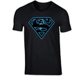 Carolina Panthers Superman Football Cam Newton Luke T Shirt
