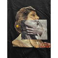 Artist-Signed Black Cotton T-Shirt Medium – Artistic Dual-Image Portrait NWOT
