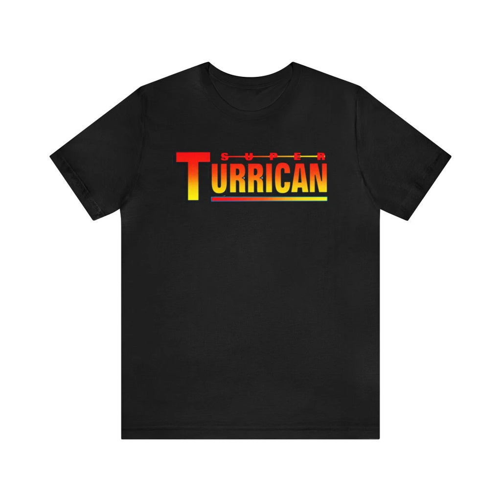 Super Turrican Retro Style Pixel Art Logo SNES Unisex Short Sleeve T-Shirt