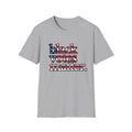 Black Votes Matter American Flag Lettering T-Shirt | Voting Rights