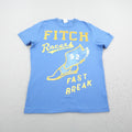 Abercrombie & Fitch Shirt Mens Large Blue Racers 92 Fast Break Muscle Y2K Tee