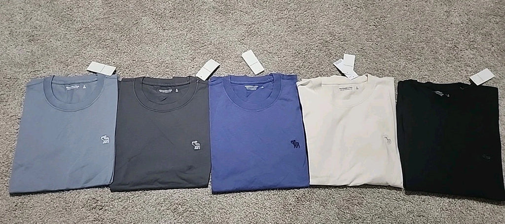 NWT Abercrombie & Fitch Men Crew Icon T-Shirt 4 Colors MT, LT, or XLT
