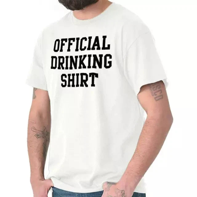 Popular! Official Drinking Shirt Beer Party  Cotton Tee S-3XL Australia