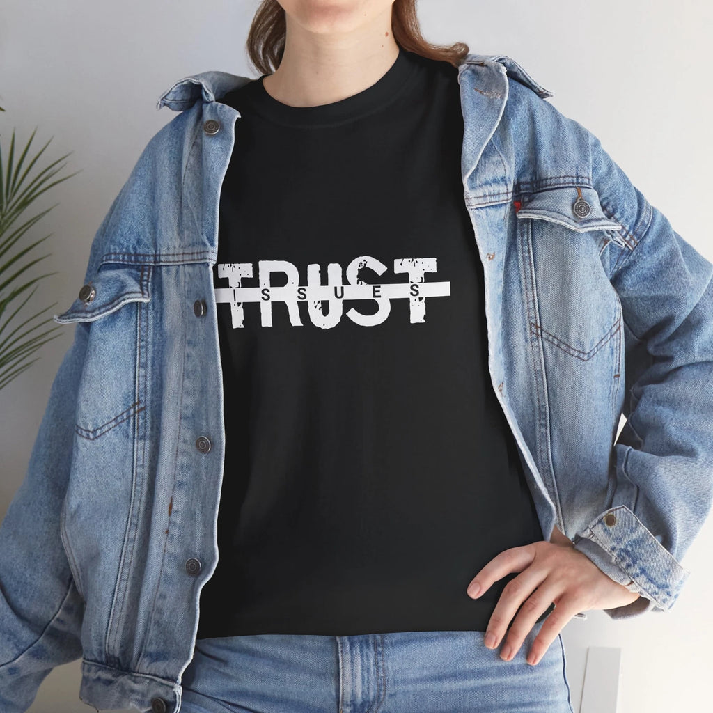 Trust Issues Unisex Cotton Tee, Street Style, Gift for Friends, Everyday Comfort