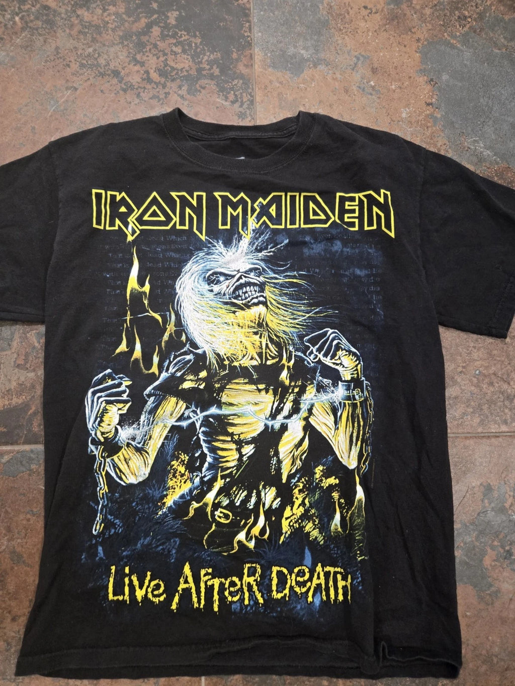 Iron Madien Modern Print T SHIRT