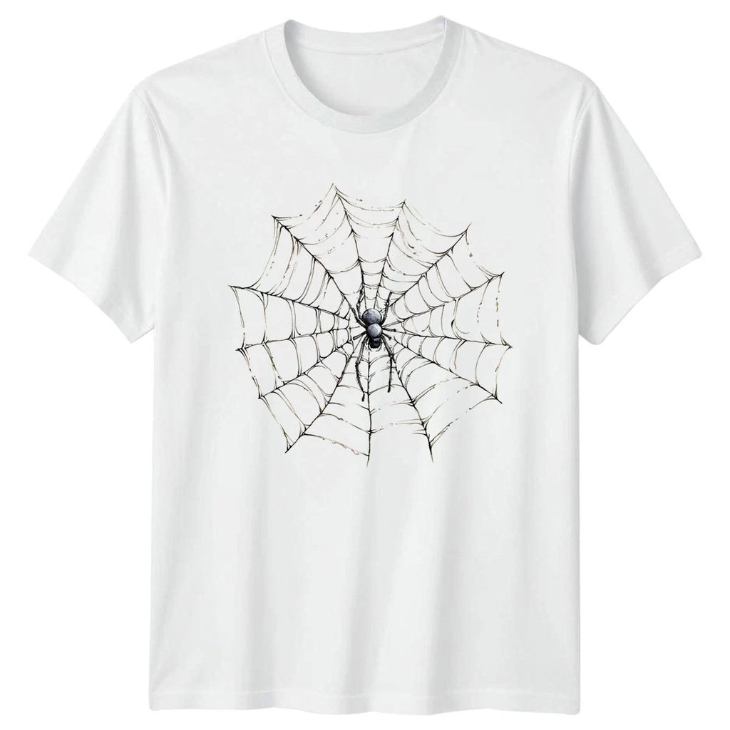 Spooky Spider Web T-Shirt Halloween Gift For Him And Her