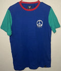 NWT Graphic T Shirt Men’s S Peace Sign Colorblock Streetwear Tee