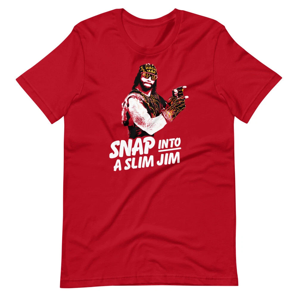SNAP INTO A SLIM JIM Vintage 80s Style Graphic Tee Short-Sleeve Unisex T-Shirt