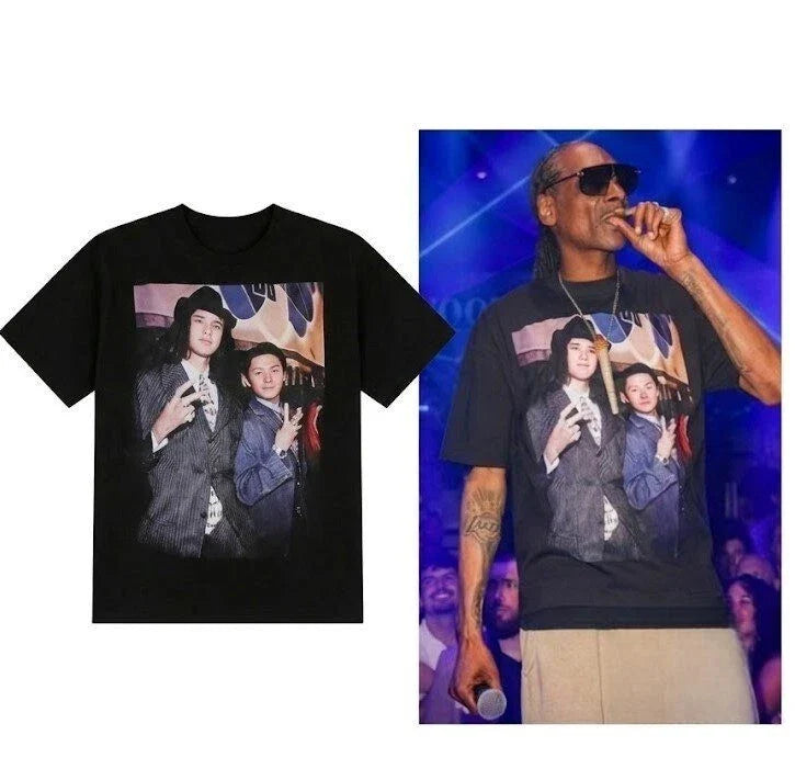 Snoop Dogg Wearing Viral Photo Graphic T-Shirt Meme Tee